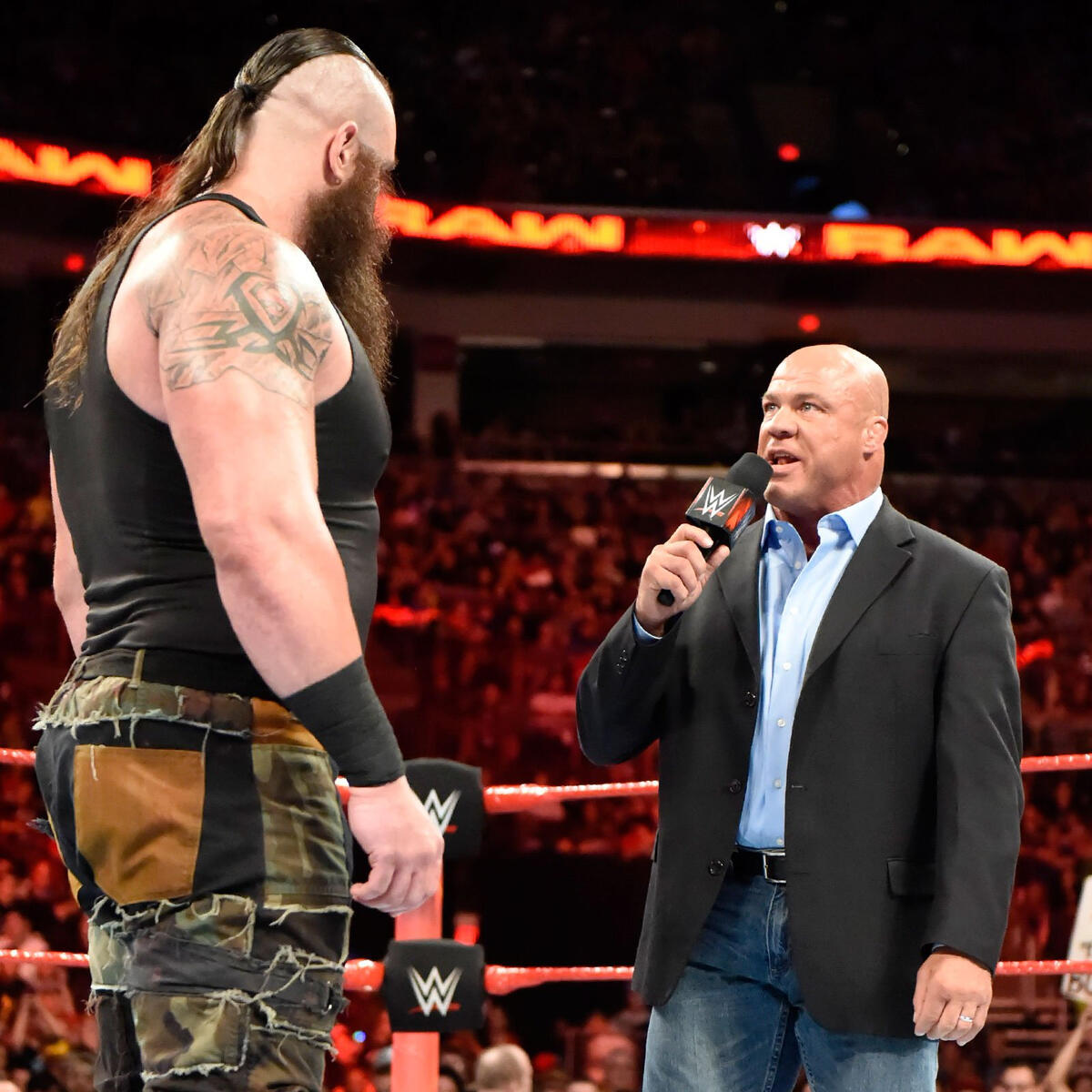 Strowman and Angle (Picture: WWE)