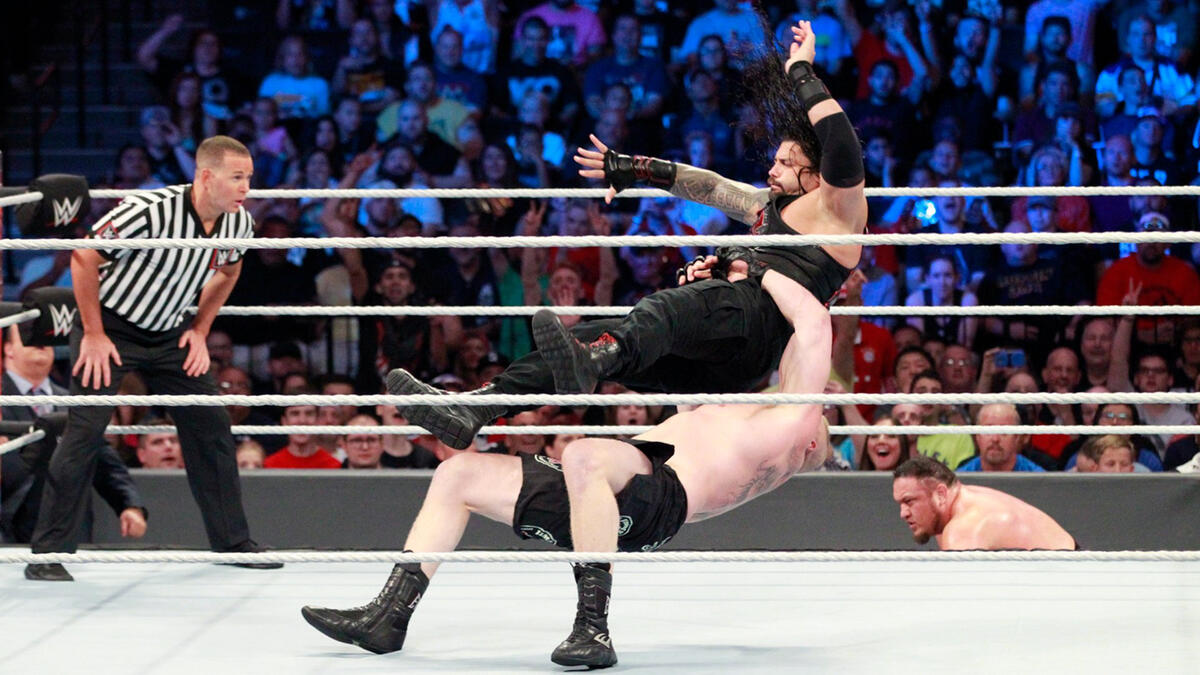 Brock Lesnar vs. Roman Reigns vs. Samoa Joe vs. Braun Strowman - Fatal ...