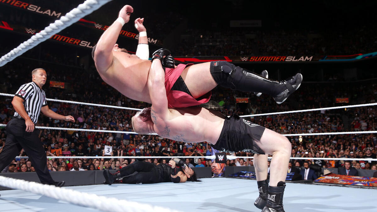 Brock Lesnar Vs Roman Reigns Vs Samoa Joe Vs Braun Strowman