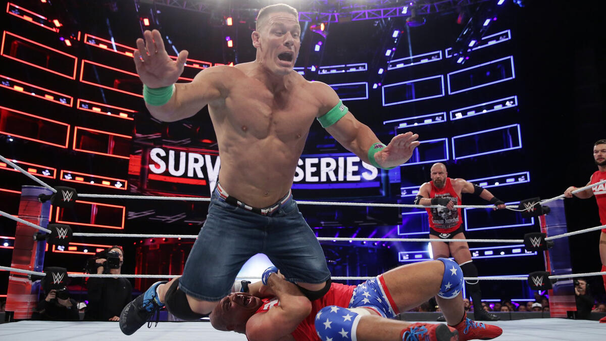 John Cena and Kurt Angle (Picture: WWE)