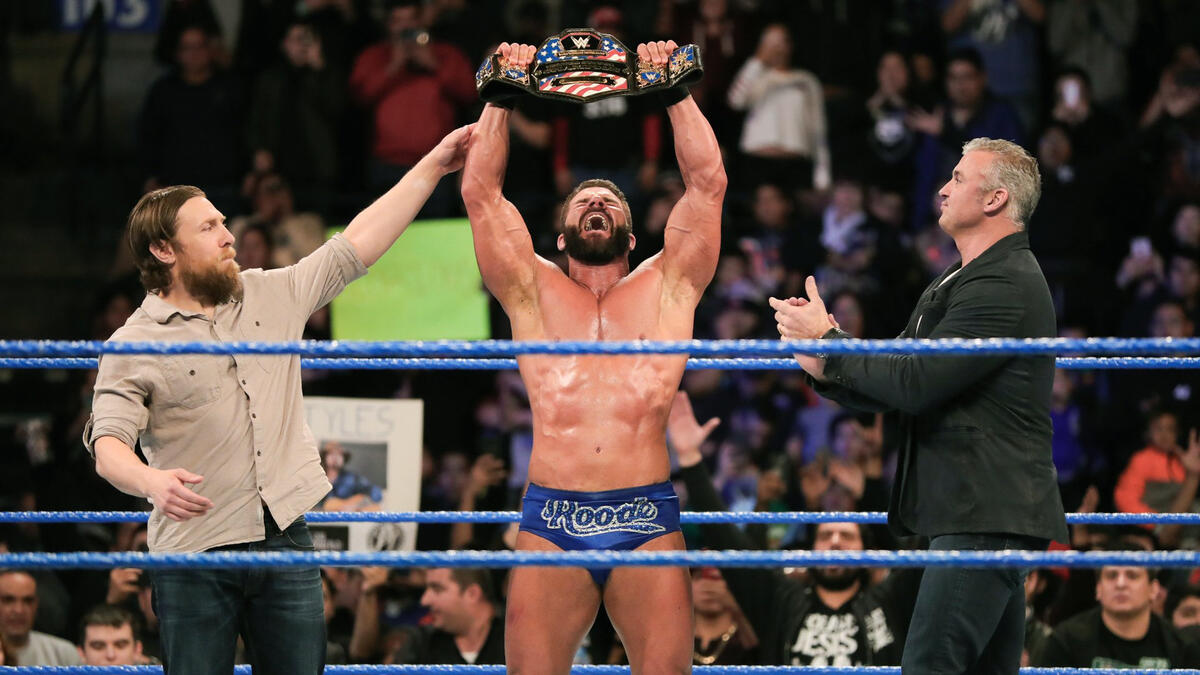 Roode celebrates as the WWE Universe erupts in excitement!