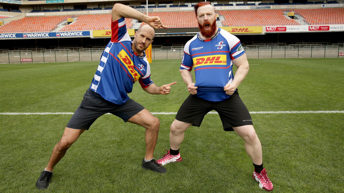 Sheamus and Cesaro train with the Stormers rugby union team in Cape Town photos WWE