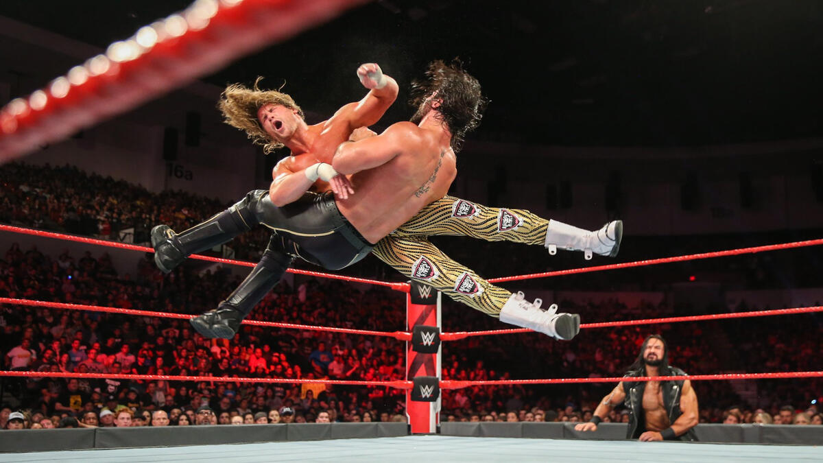 Rollins and Ziggler collide at full speed!