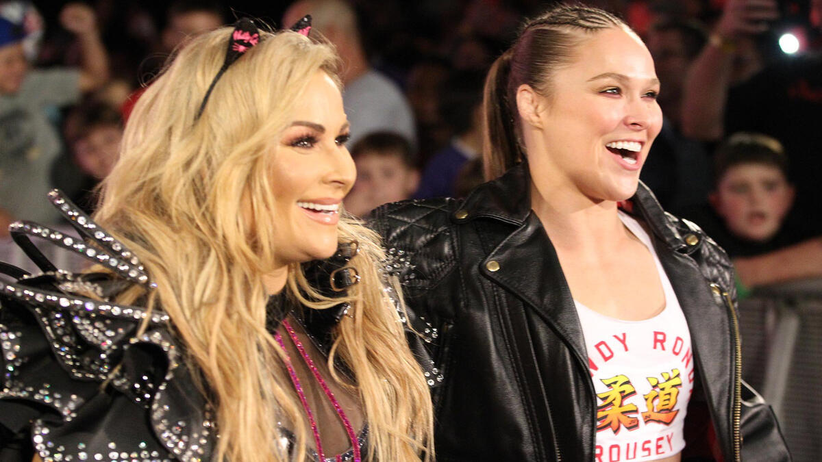 Ronda Rousey & Natalya vs. Alexa Bliss & Mickie James: photos | WWE