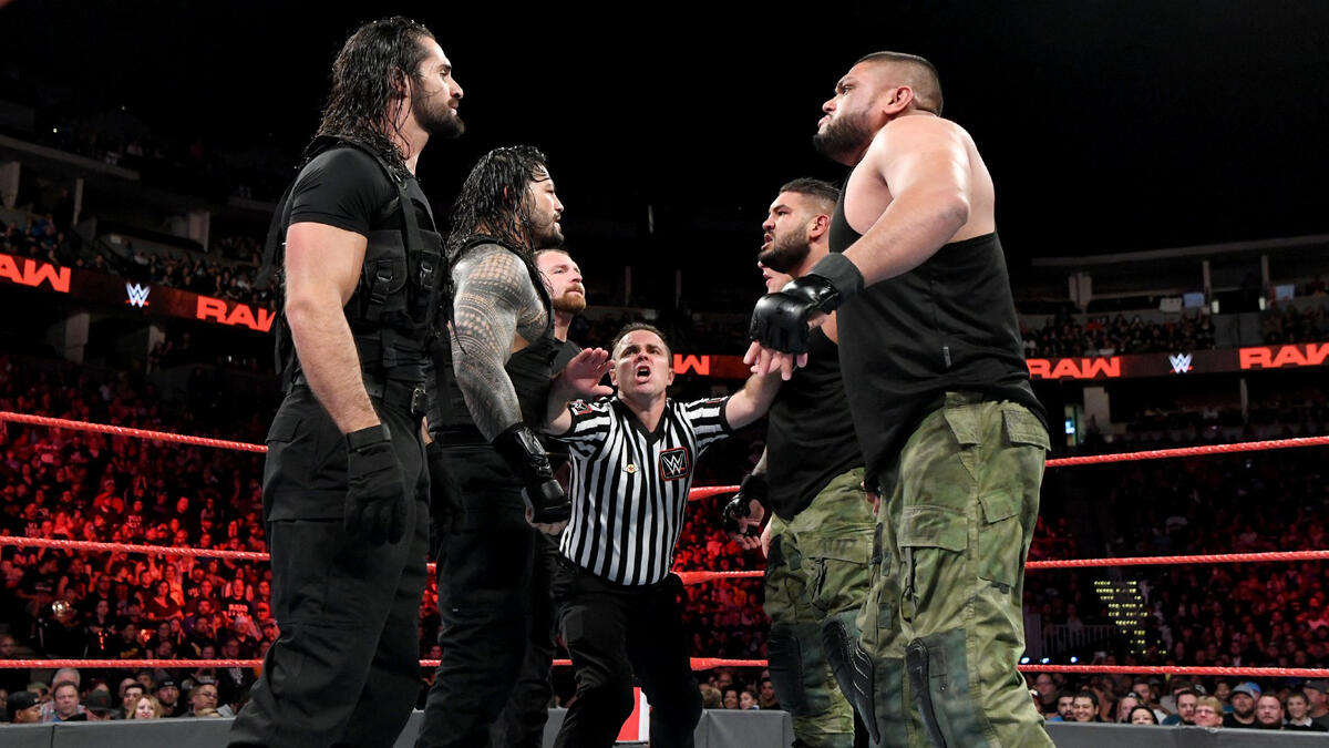 Tempers boil over as all six Superstars face off...