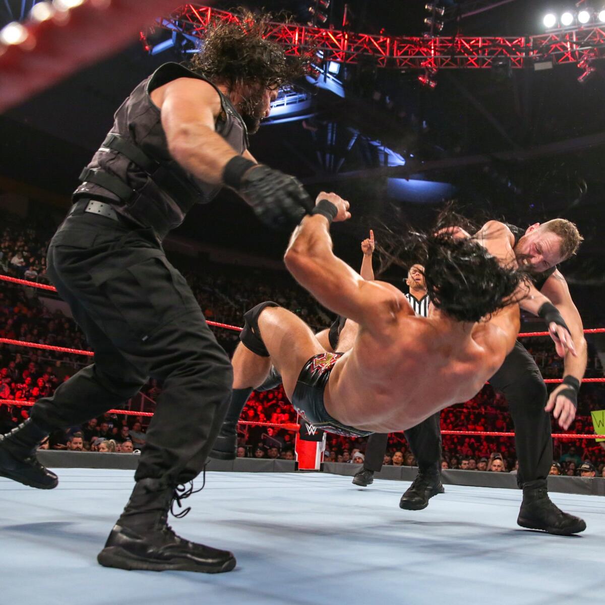 Roman Reigns And Dean Ambrose Attack Seth Rollins