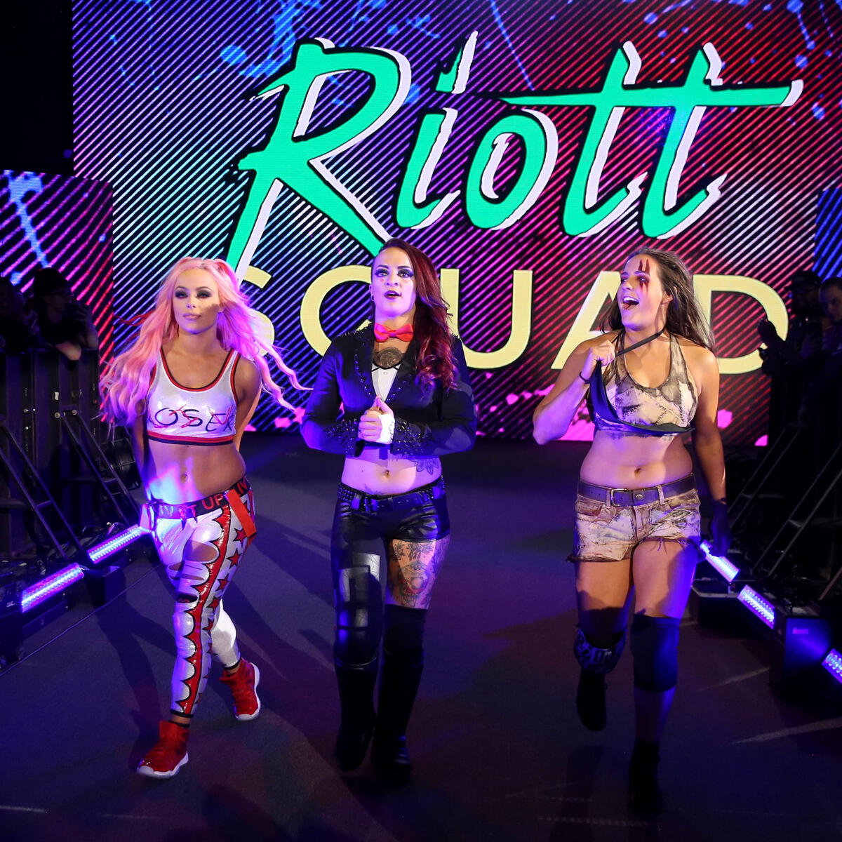 Sasha Banks Bayley And Natalya Vs The Riott Squad Photos Wwe