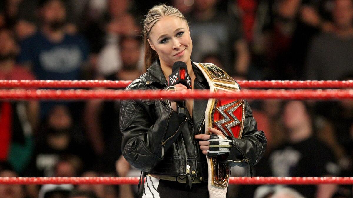 Rousey admits that Sasha Banks gave her the fight of her life last night, and she thanks The Boss for that.