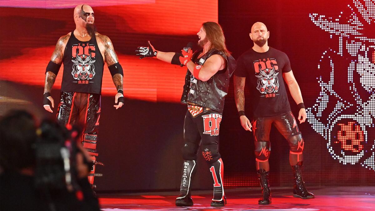 Suddenly, United States Champion AJ Styles and The O.C. hit the scene.