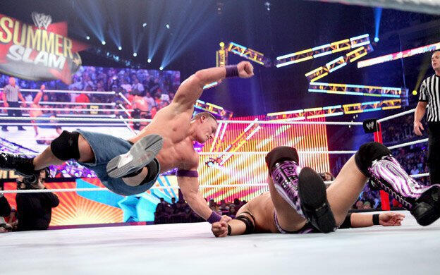 Justin Gabriel can't see Cena!