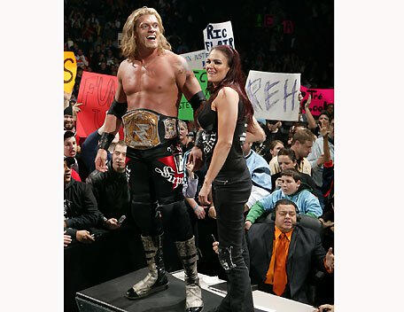 Edge And Lita In Bed.