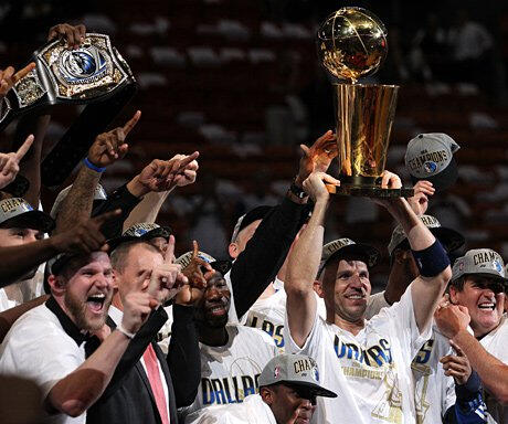 NBA champion Dallas Mavericks boast WWE Championship