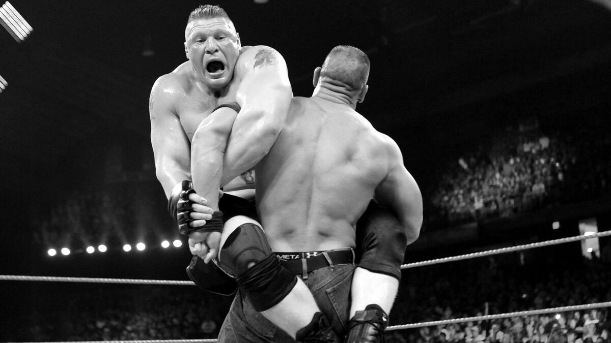 3 Best Moments From John Cena vs. Brock Lesnar At WWE Extreme Rules ...