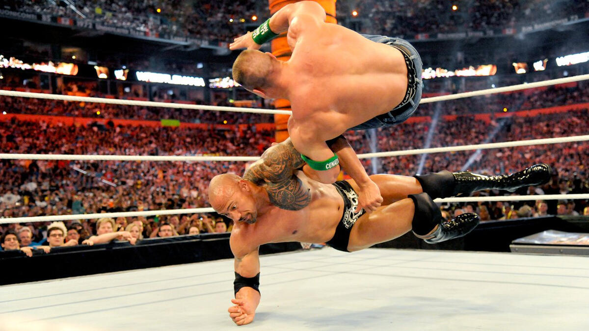 John Cena vs. The Rock photos WWE