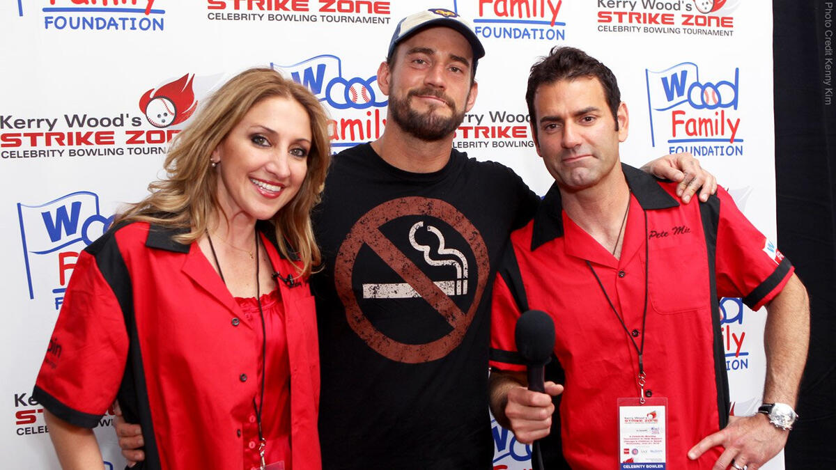 CM Punk at Kerry Wood's Strike Zone Celebrity Bowling Tournament: photos