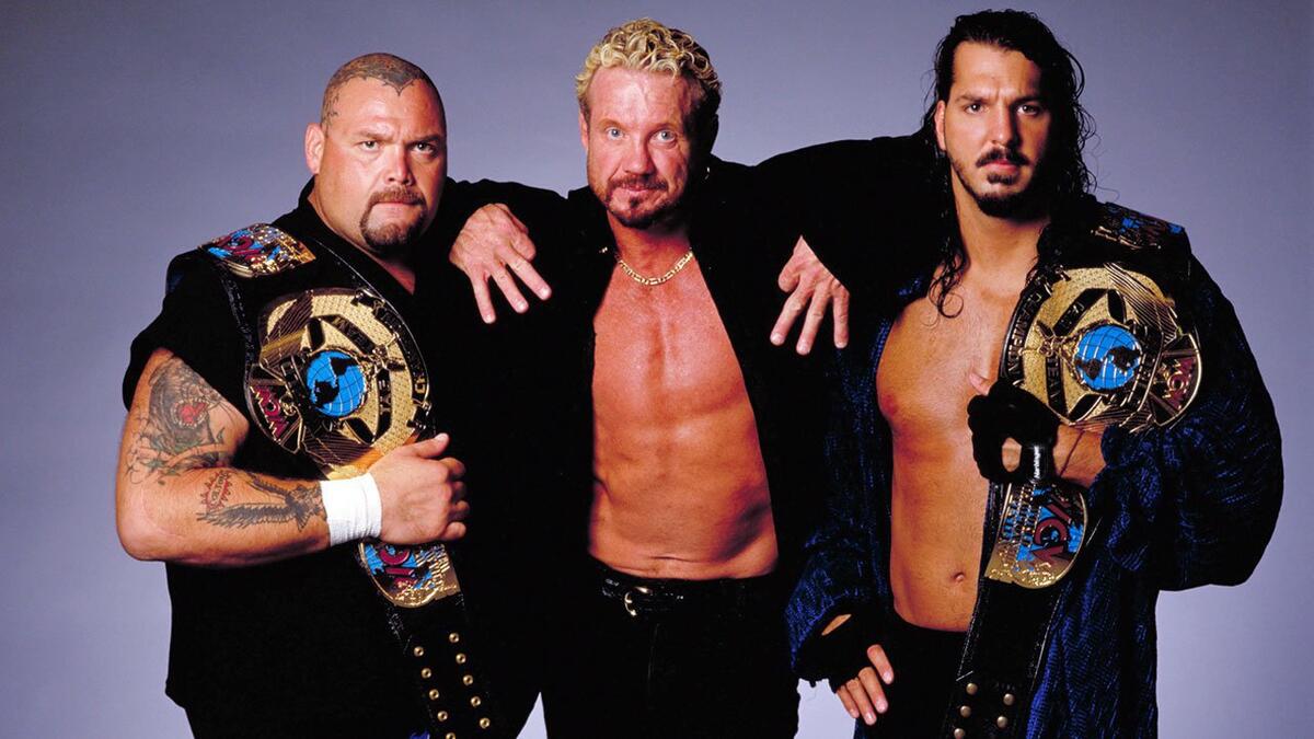 As the Jersey Triad, Bam Bam Bigelow, Diamond Dallas Page and Kanyon defended the WCW Tag Team Titles as one unit in 1999.