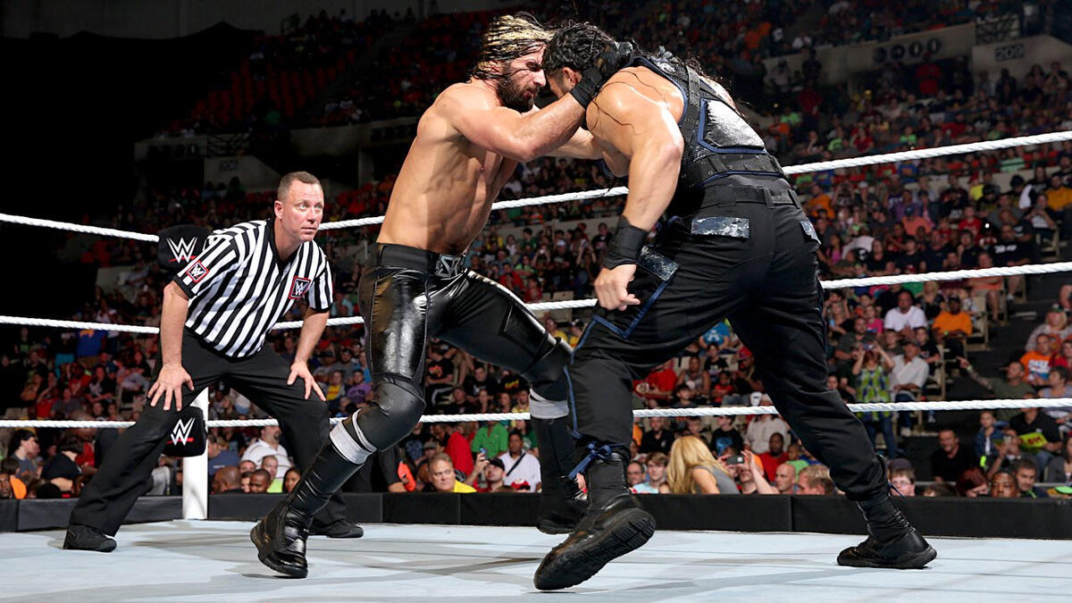 Roman Reigns and Seth Rollins have met multiple times in the ring. (WWE)