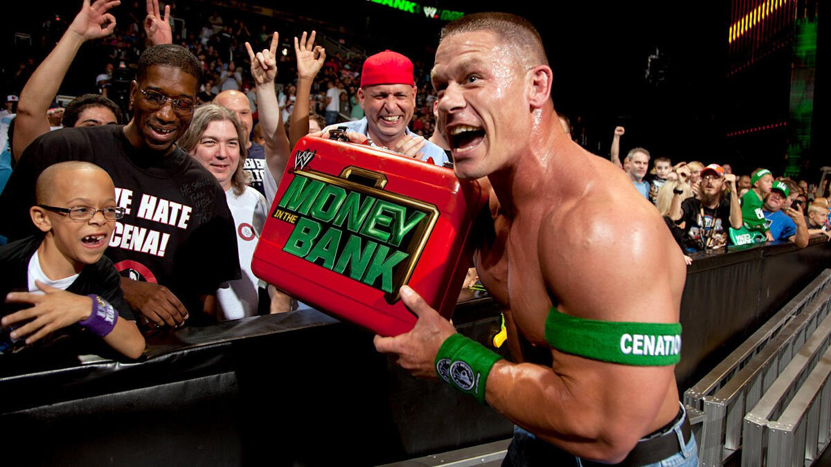 Money in the Bank 2012 WWE Championship contract briefcase won by John Cena.