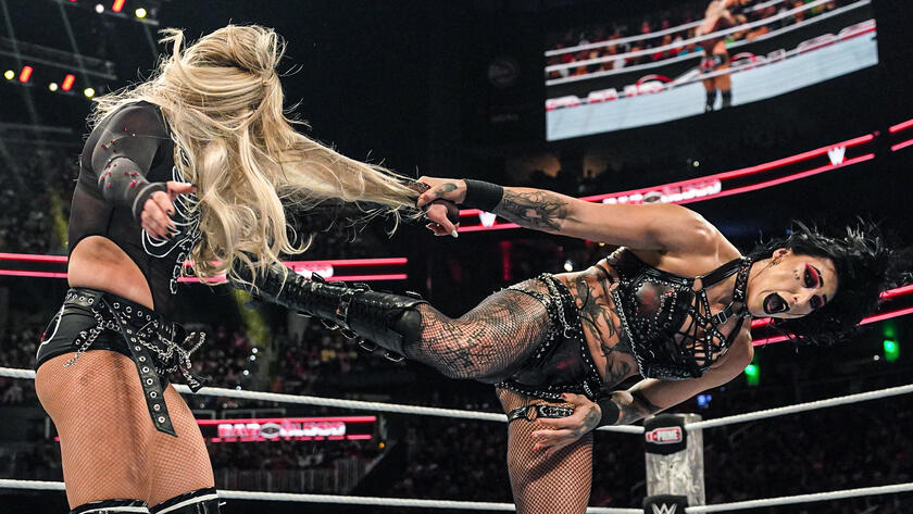 "WWE Women’s World Champion Liv Morgan vs. Rhea Ripley: Bad Blood 2024 highlights"