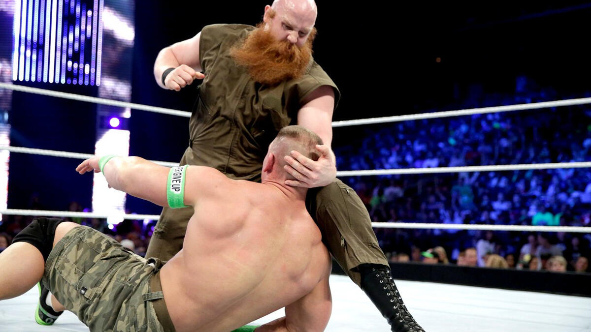 John Cena and The Wyatt Family's Erick Rowan collide in the main event...