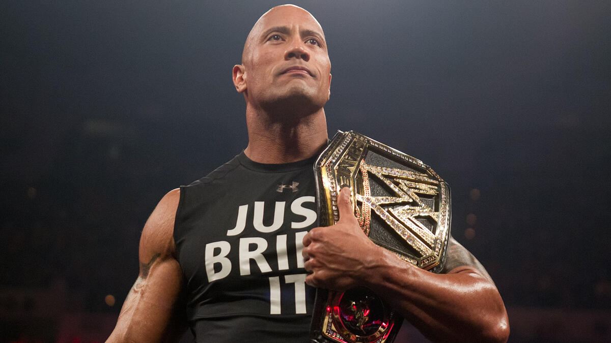 The Rock reveals the new WWE Championship design: Raw, Feb. 18 ...