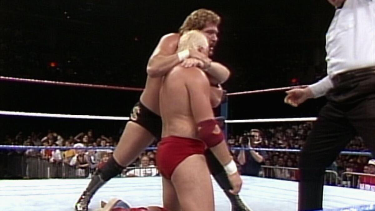 Dustin Rhodes 90 The Million Dollar Man vs. Dustin Rhodes, Superstars Nov. 3, 1990 | WWE