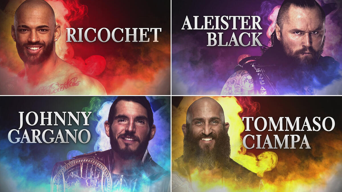Johnny Gargano Tommaso Ciampa Ricochet And Aleister Black Set To Debut In Wwe Raw Feb 18 19 Wwe