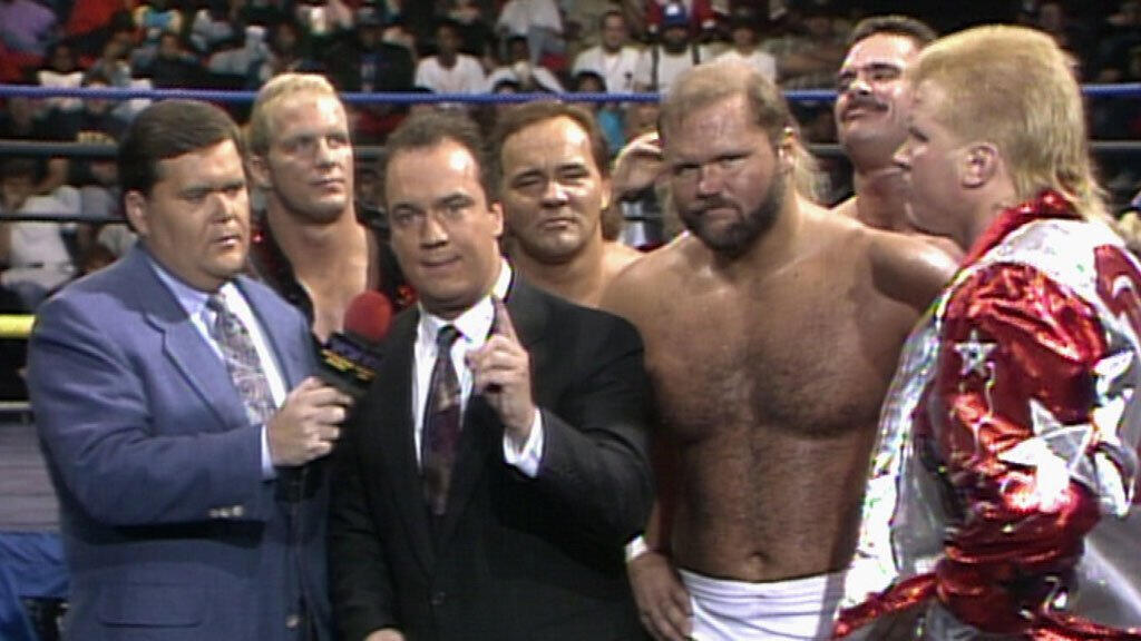 "Paul E. Dangerously forms The Dangerous Alliance: World Championship Wrestling, November 23, 1991"
