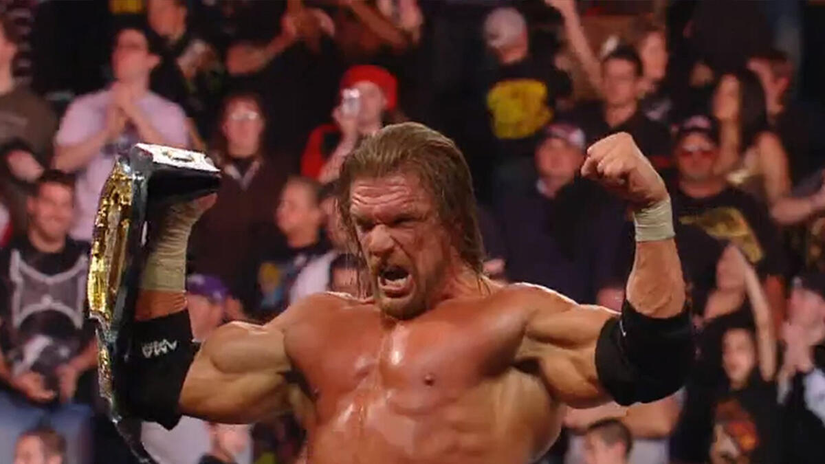 Triple H vs. Randy Orton vs. John Cena vs. JBL - Fatal 4-Way WWE ...