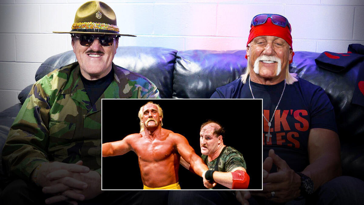 Hulk Hogan & Sgt. Slaughter watch their WrestleMania VII main event ...