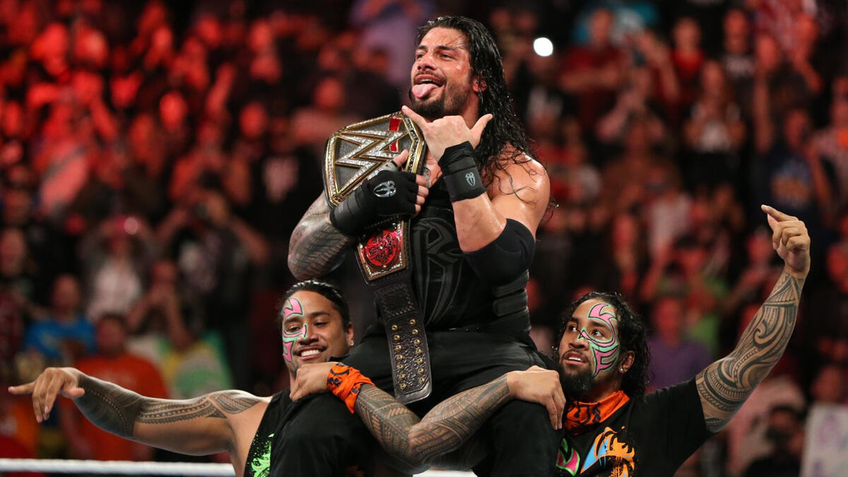 Roman Reigns celebrates winning the WWE World Heavyweight Title with his  family: WWE.com Exclusive, Dec. 14, 2015 | WWE
