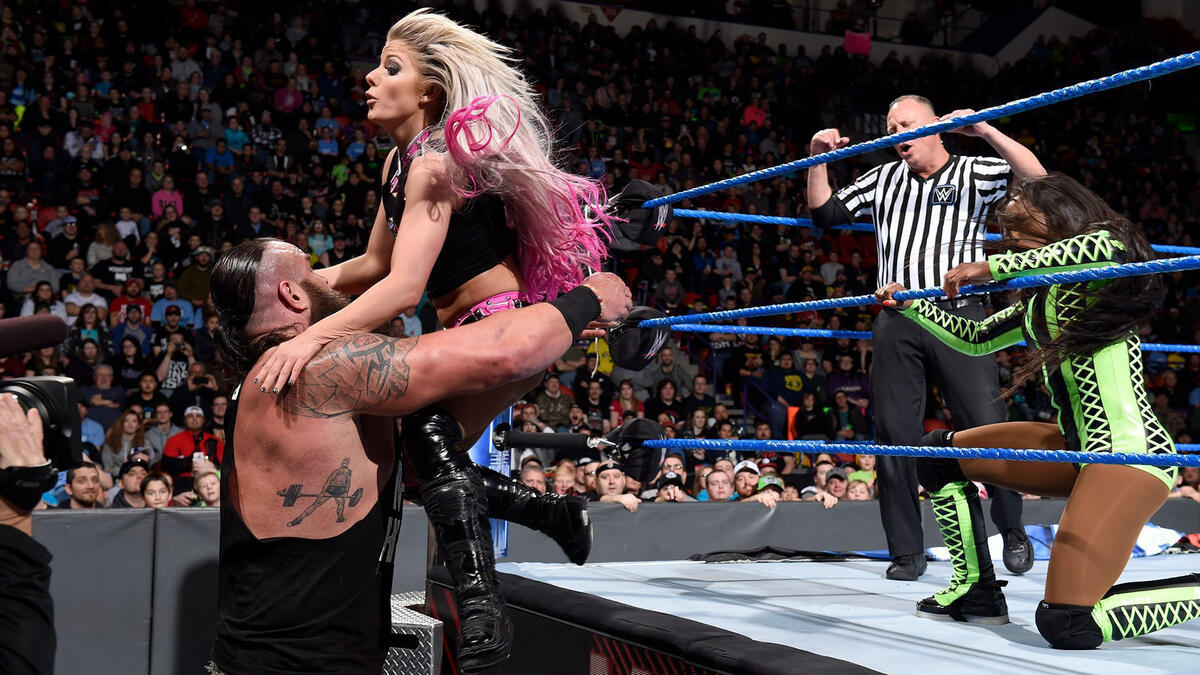 Naomi causes an awkward moment between Braun Alexa on WWE MMC | WWE