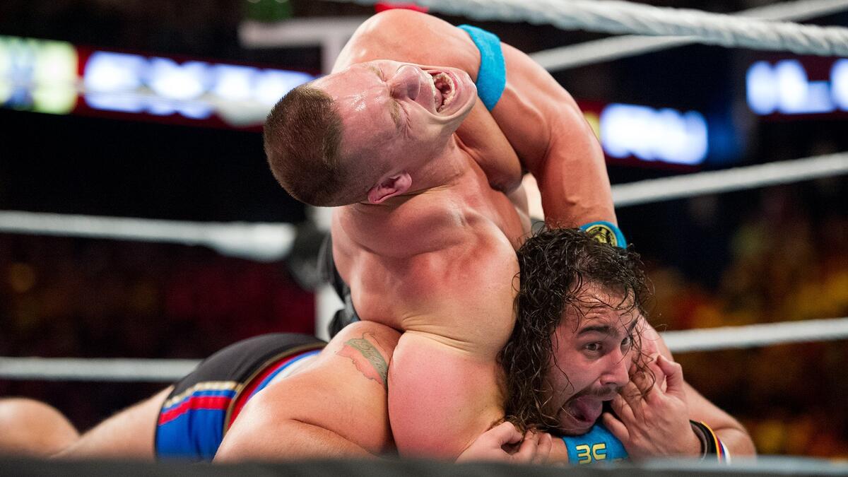 John Cena vs. Rusev - United States Champion Russian Chain Match ...