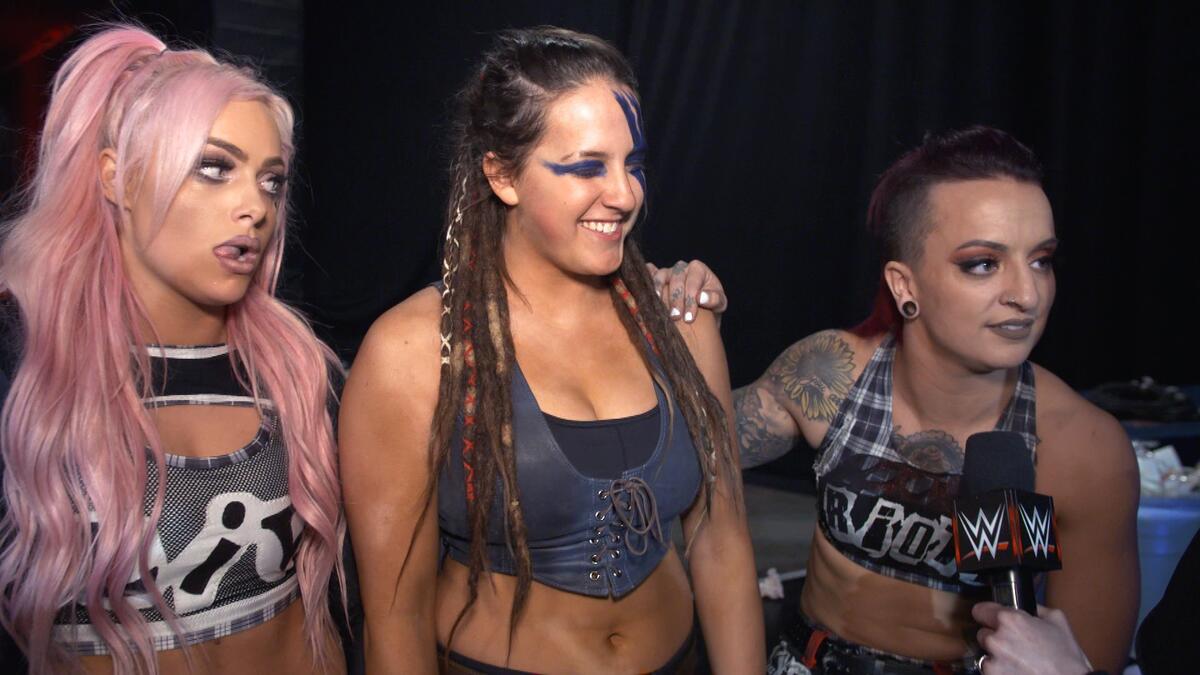 Wwe Riot Riot And L The Riott Squad are ready for whoever is waiting inside the Elimination ...