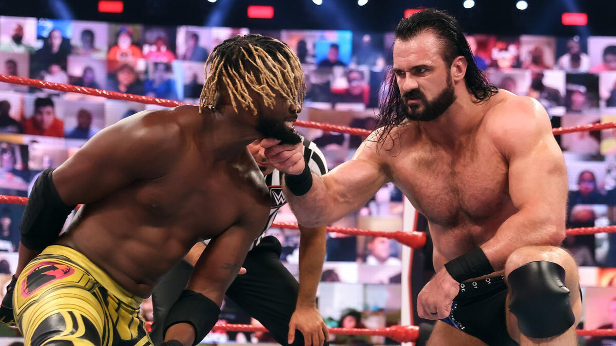 Drew McIntyre and Kofi Kingston took on each other for the No. 1 contender match but were interrupted by Bobby Lashley.