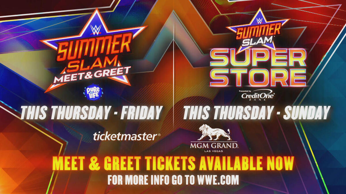 SummerSlam Superstore and Meet & Greets are coming to Las Vegas! WWE