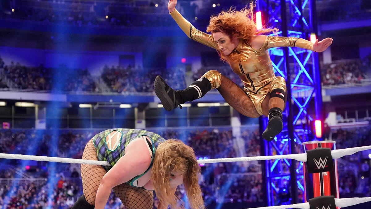 Becky Lynch takes flight against Doudrop Royal Rumble 2022 (WWE Network Exclusive) WWE
