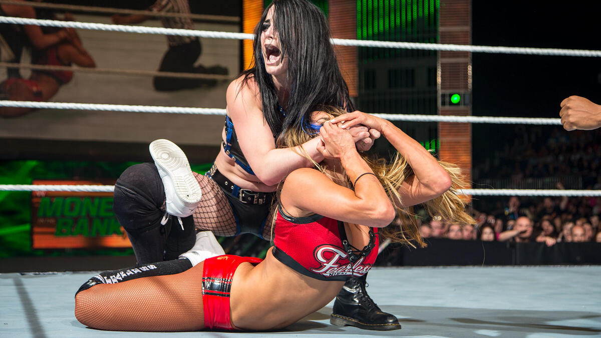 Nikki Bella vs. Paige — WWE Divas Title Match: WWE Money in the Bank 2015  (Full Match) | WWE