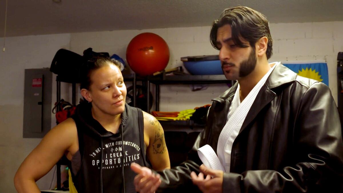 Maximum Male Models test their karate skills with Shayna Baszler ...