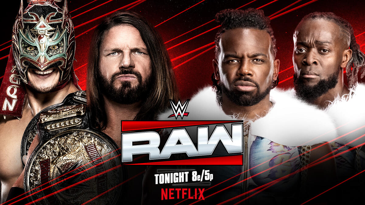 The New Day challenge AJ Styles & Dragon Lee for World Tag Team