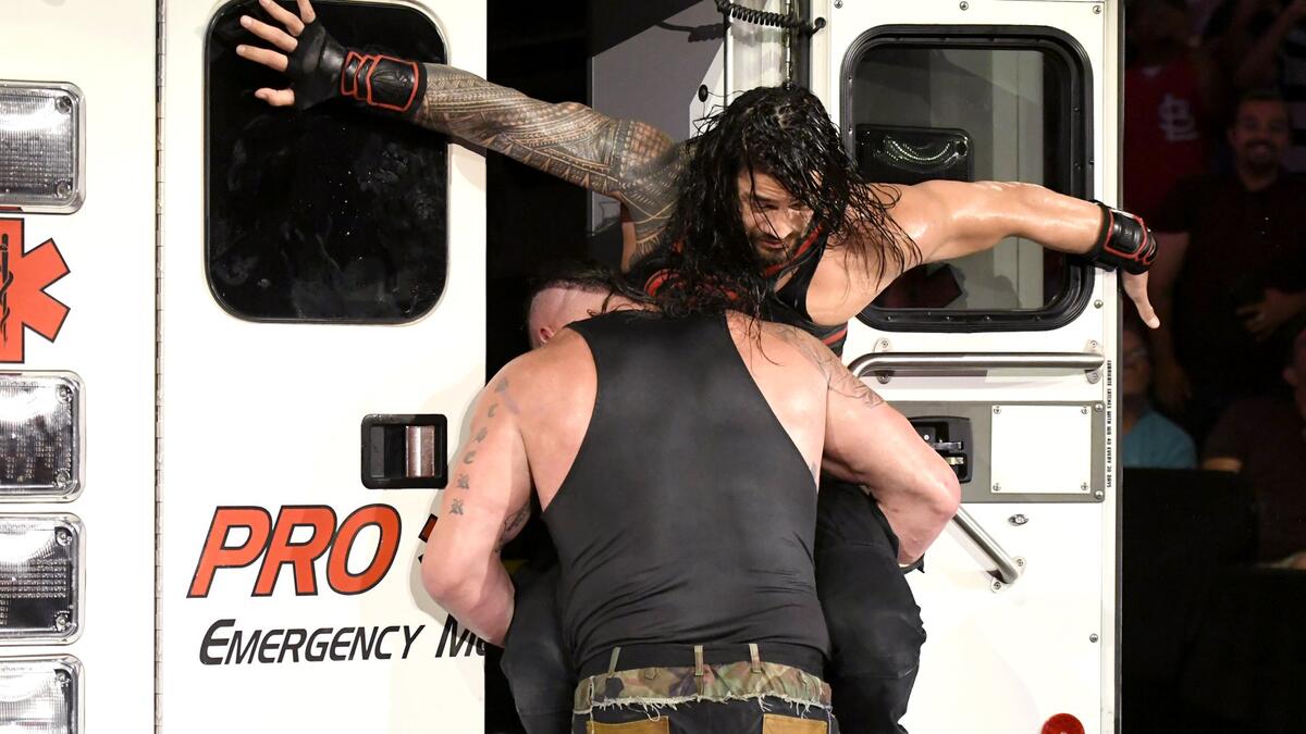Braun Strowman def. Roman Reigns (Ambulance Match) | WWE