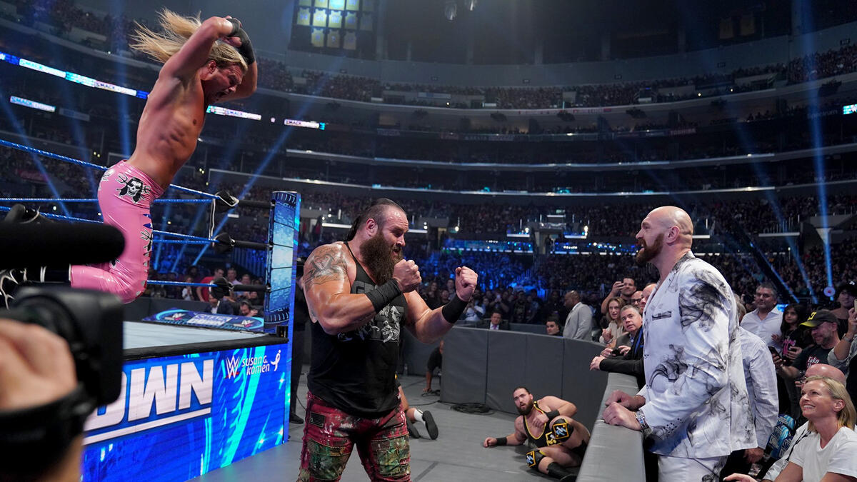 Tyson Fury had to be held back from going after Braun Strowman