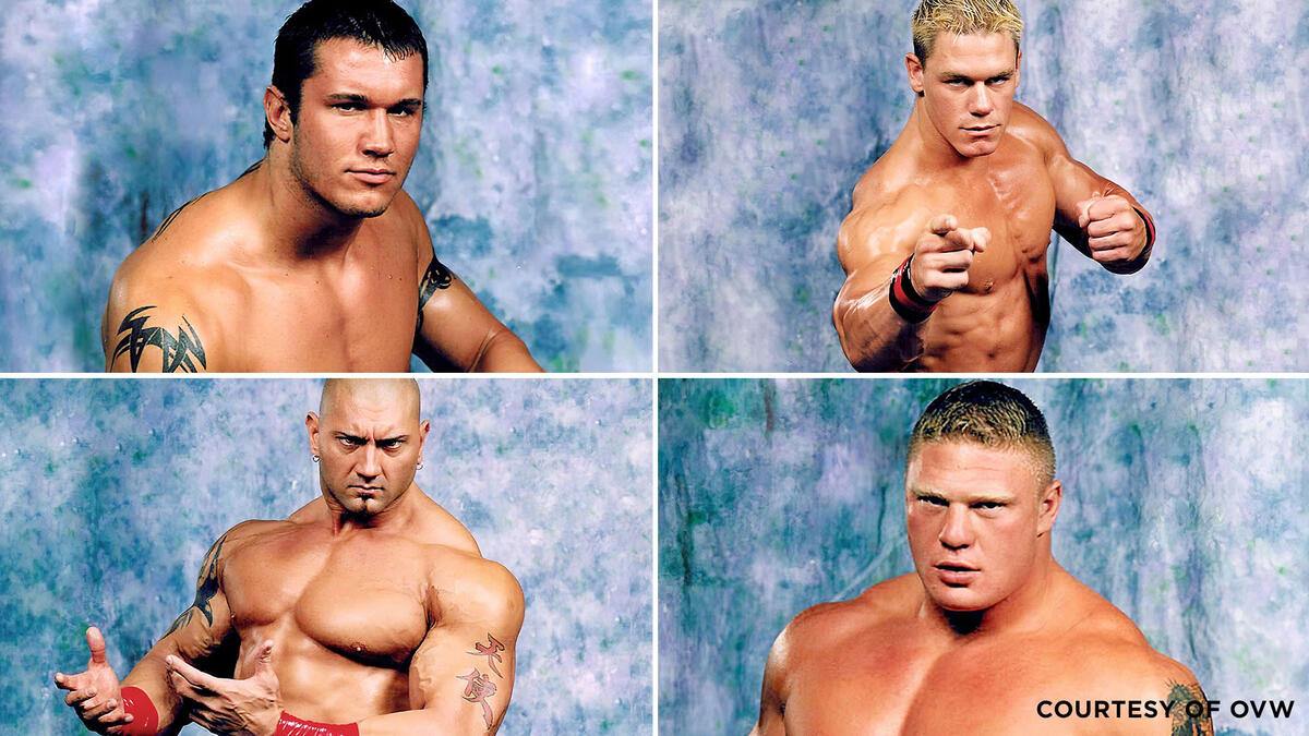 The Four Horseman of Ohio Valley Wrestling - Randy Orton, John Cena, Brock Lesnar and Batista