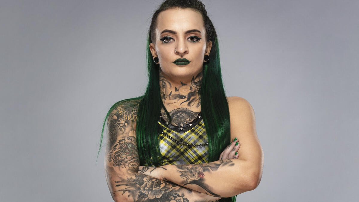 Photos: Ruby Riott goes green for her return.