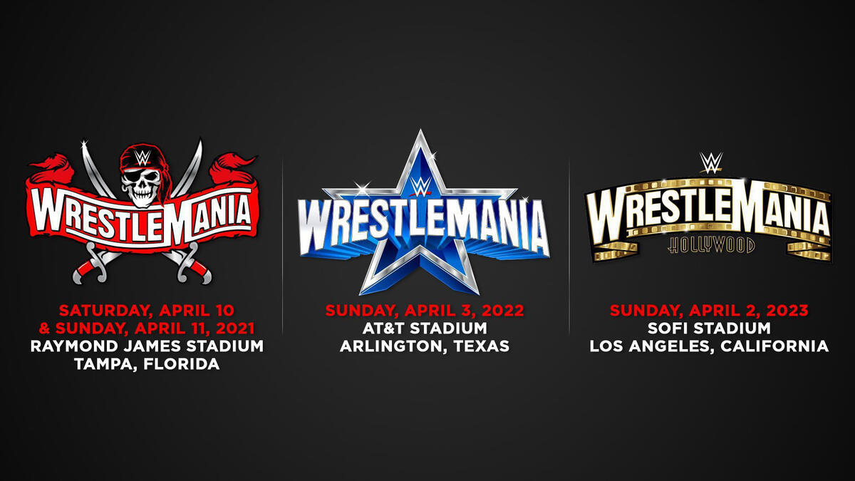 WrestleMania scheduled for Tampa Bay in 2021;  Dallas in 2022;  Los Angeles in 2023