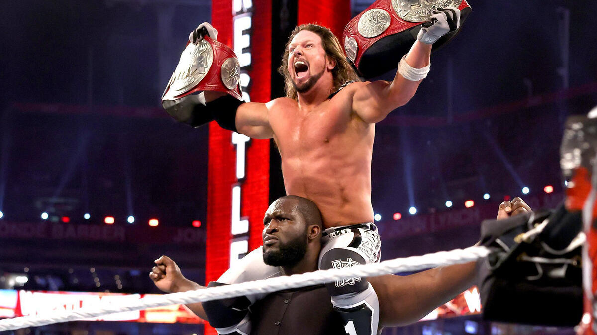 AJ Styles & Omos def. The New Day to become Raw Tag Team Champions | WWE