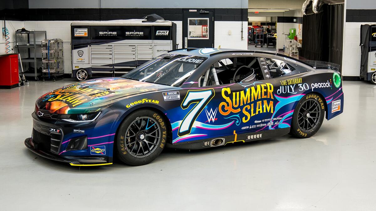 Detailed look at the No. 7 Spire Motorsports SummerSlam Chevrolet ...