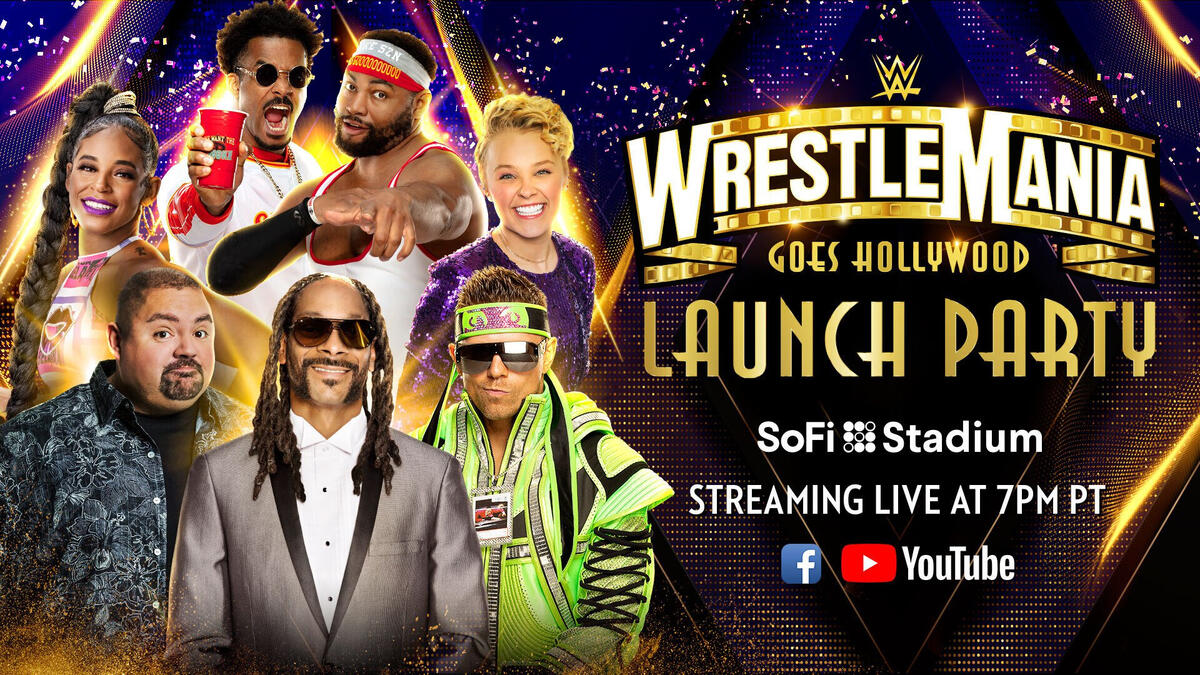 WWE Superstars join Hollywood celebrities for free WrestleMania Launch Party WWE