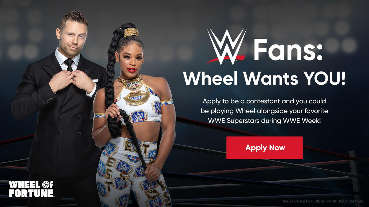 WWE Universe: Apply for your chance to team with a WWE Superstar on 'Wheel  of Fortune'! | WWE