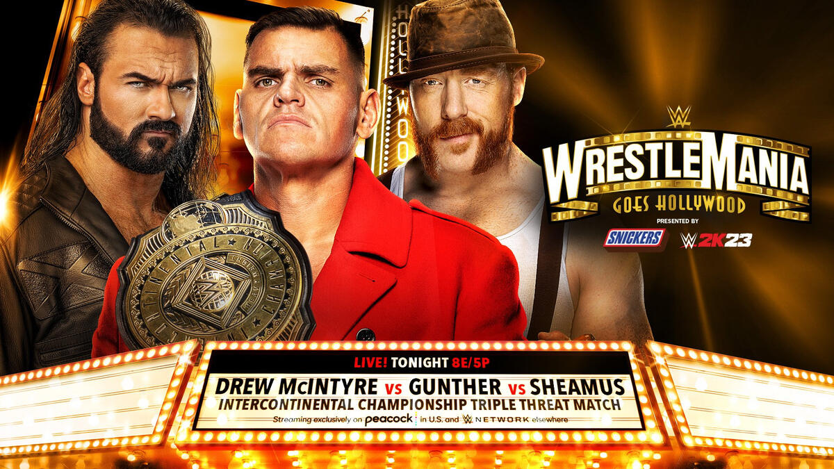 Intercontinental Champion Gunther vs. Drew McIntyre vs. Sheamus (Triple  Threat Match) | WWE